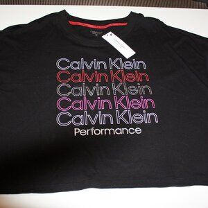 Black Calvin Klein crop tee